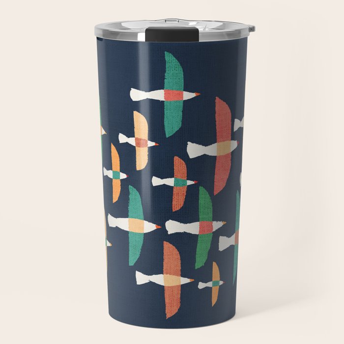 Vintage seagull Travel Mug Gallery Image 1