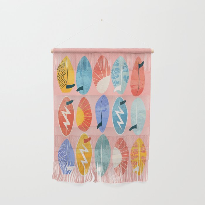 Surfboard pink Wall Hanging Gallery Image 1