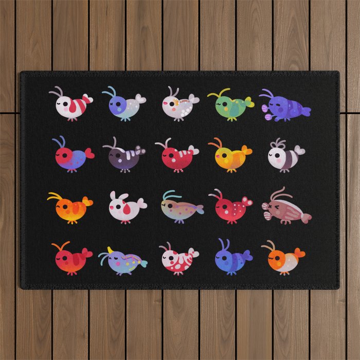Freshwater shrimp Outdoor Rug Gallery Image 1
