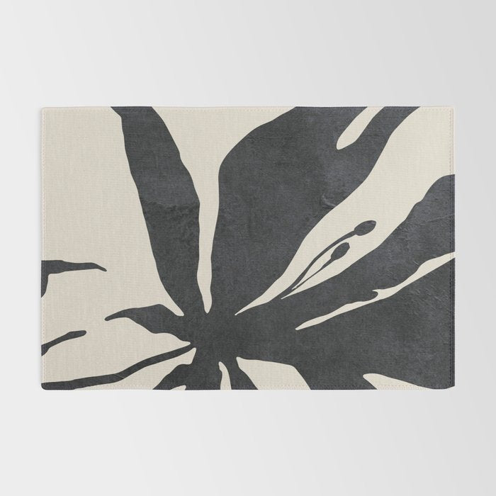 Abstract Art Minimal Flower Rug Gallery Image 2