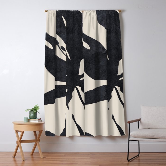 Abstract Art Minimal Flower Window Curtain Gallery Image 5