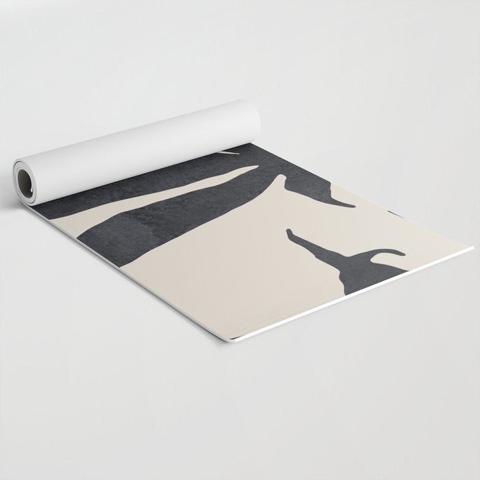 Abstract Art Minimal Flower Yoga Mat Gallery Image 2