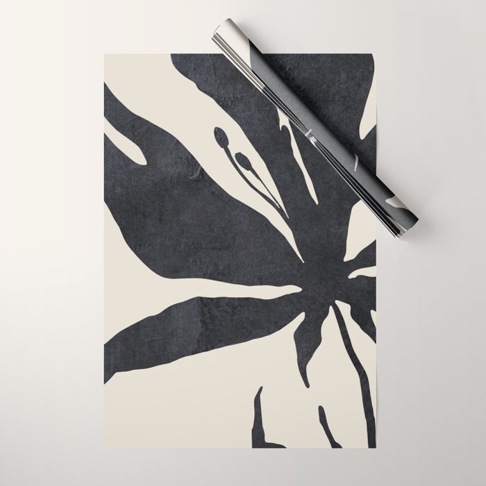 Abstract Art Minimal Flower Wrapping Paper Gallery Image 1
