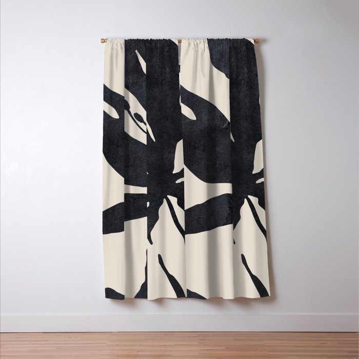 Abstract Art Minimal Flower Window Curtain Gallery Image 3