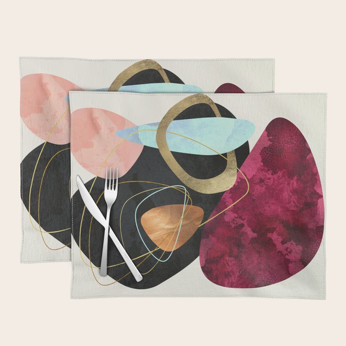 Abstract Pebbles II Placemat Gallery Image 1