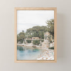 Saint-Jean Cap Ferrat Dreamy Italian Beach | Italian beach travel photographs Mini Art Print Gallery Image 1