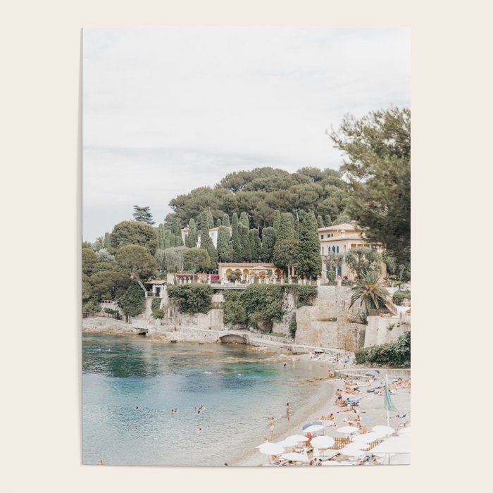 Saint-Jean Cap Ferrat Dreamy Italian Beach | Italian beach travel photographs Poster Gallery Image 4