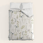 Wildflowers Meadow Botanical Flower Garden  Comforter Gallery Image 6