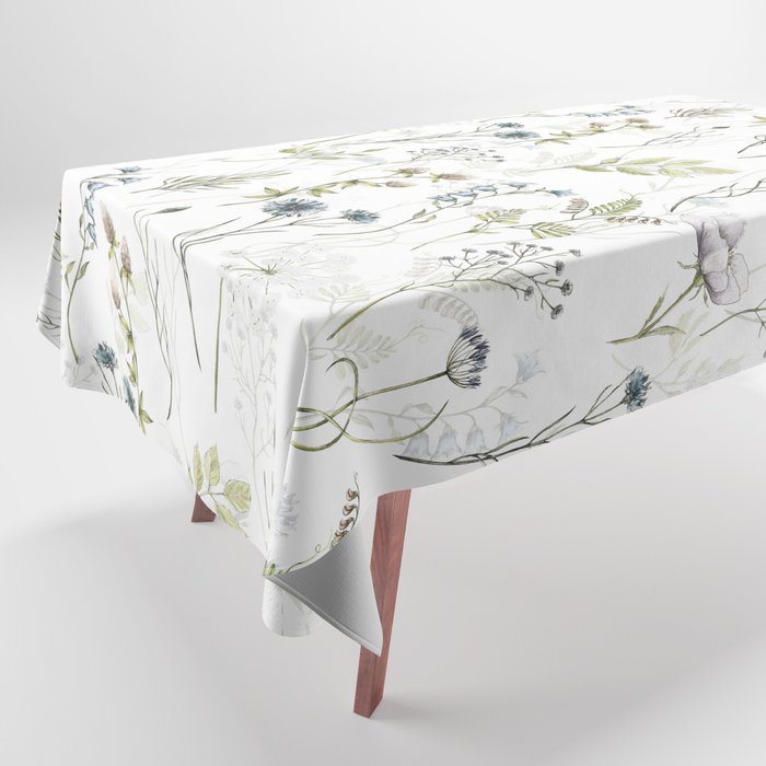 Wildflowers Meadow Botanical Flower Garden  Tablecloth Gallery Image 1