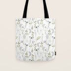 Wildflowers Meadow Botanical Flower Garden  Tote Bag Gallery Image 1