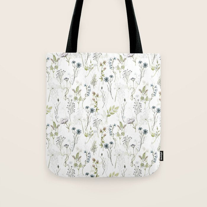 Wildflowers Meadow Botanical Flower Garden  Tote Bag Gallery Image 1