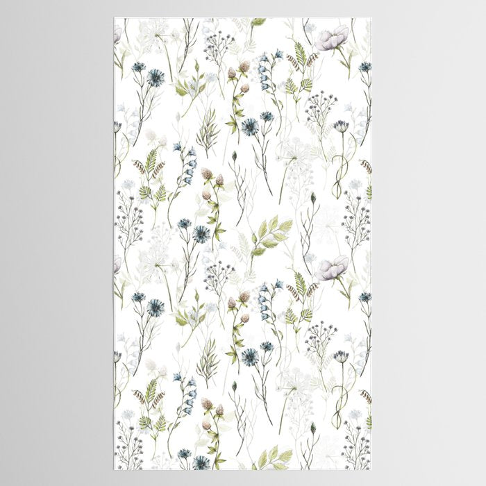 Wildflowers Meadow Botanical Flower Garden  Tablecloth Gallery Image 2