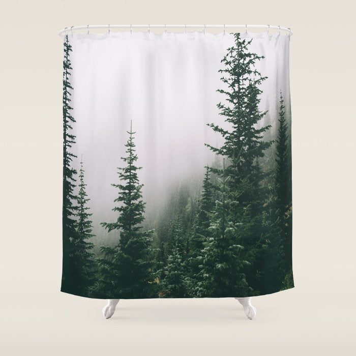 Moody Forest Shower Curtain Gallery Image 1