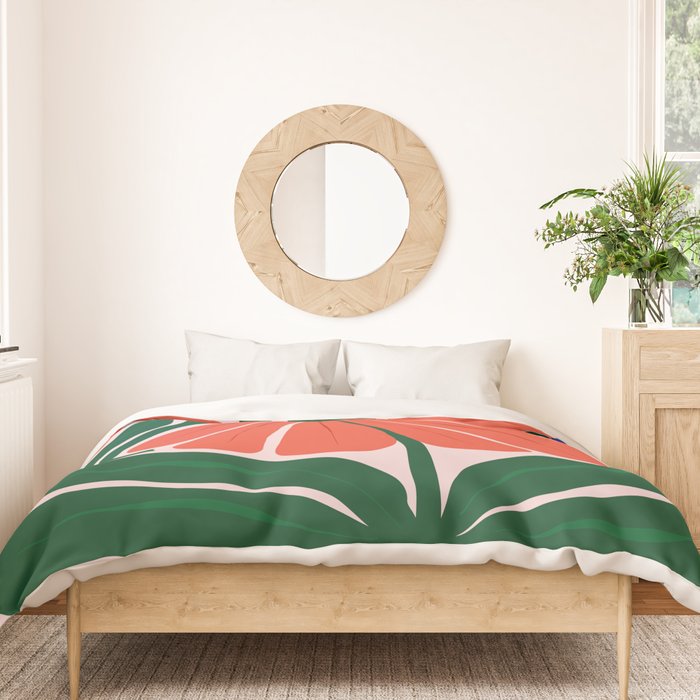 Carmine Lily Duvet Cover Gallery Image 3