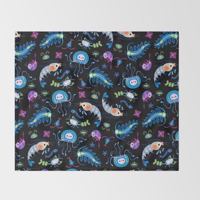 Zooplankton Throw Blanket Gallery Image 2