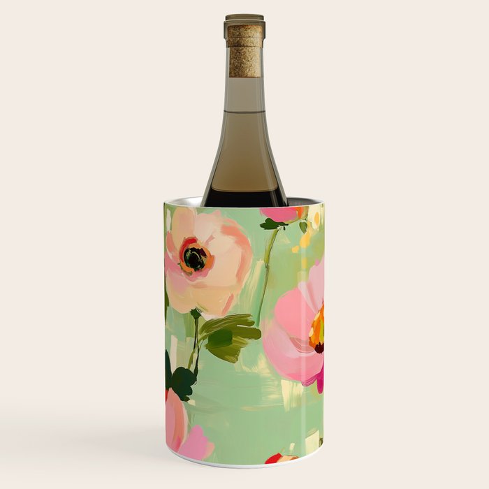 Bold Impressionist Floral Pattern Wine Chiller Gallery Image 2