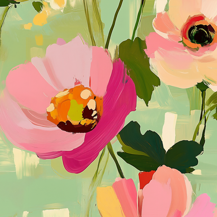Bold Impressionist Floral Pattern Coffee Mug Gallery Image 2