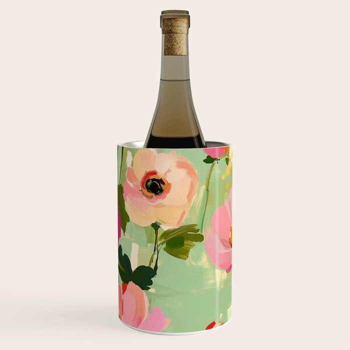Bold Impressionist Floral Pattern Wine Chiller Gallery Image 3