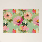 Bold Impressionist Floral Pattern Welcome Mat Gallery Image 1