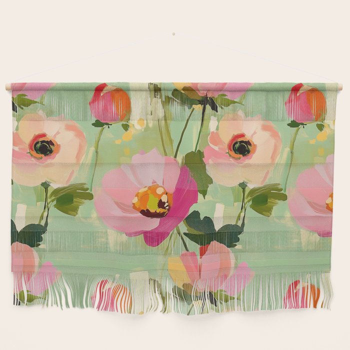 Bold Impressionist Floral Pattern Wall Hanging Gallery Image 1