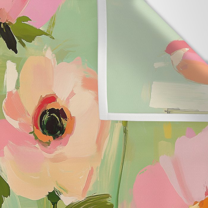 Bold Impressionist Floral Pattern Wall Tapestry Gallery Image 3