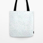 Sea Glass Watercolor // Turquoise Blue and Green Ocean Glass Beach Art Tote Bag Gallery Image 1