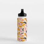 Abstract colorful flower art pattern Water Bottle Gallery Image 3