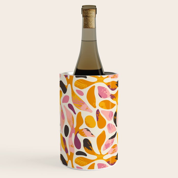 Abstract colorful flower art pattern Wine Chiller Gallery Image 1