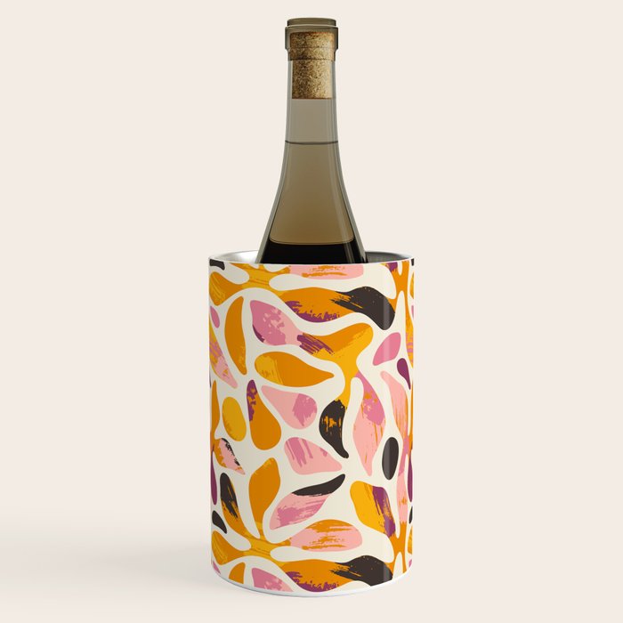 Abstract colorful flower art pattern Wine Chiller Gallery Image 2