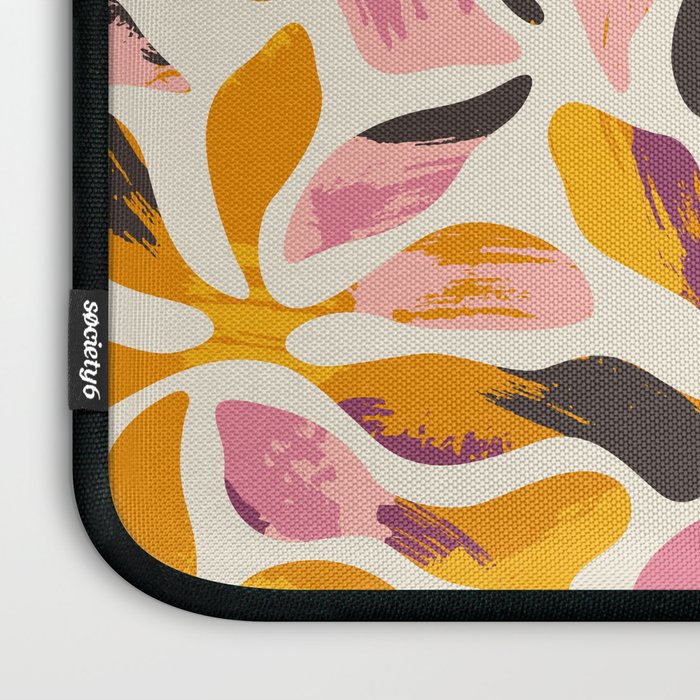 Abstract colorful flower art pattern Laptop Sleeve Gallery Image 3