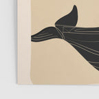 Modern Minimalist Abstract Whales 1 Poster Gallery Image 3