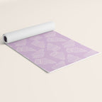 Conch Shell on Lavender Yoga Mat Gallery Image 2