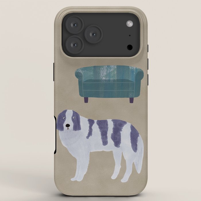 Dog and a Sofa - Purple and Beige iPhone Case Gallery Image 8
