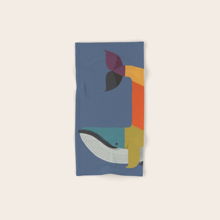 Blue Whale Bath Towel Gallery Image 1