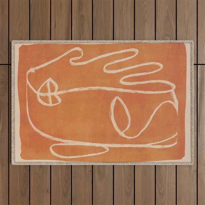 Abstract Face 25 Outdoor Rug Gallery Image 1