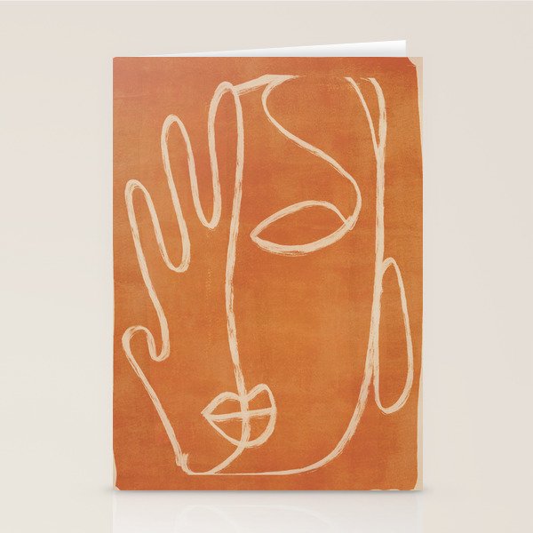 Abstract Face 25 Stationery Card Gallery Image 1