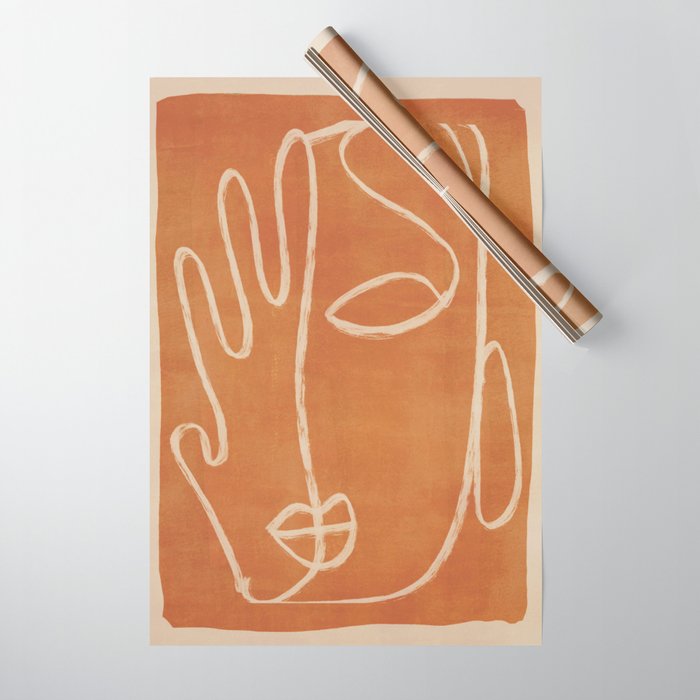 Abstract Face 25 Wrapping Paper Gallery Image 1