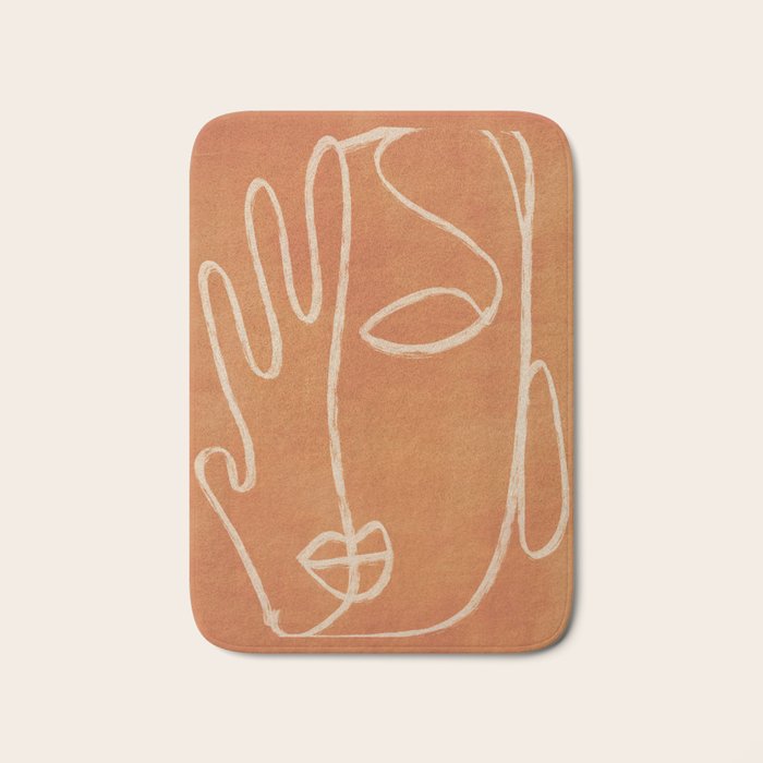 Abstract Face 25 Bath Mat Gallery Image 1