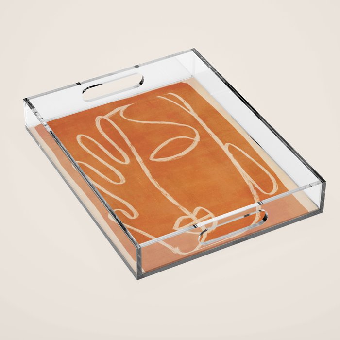 Abstract Face 25 Acrylic Tray Gallery Image 1