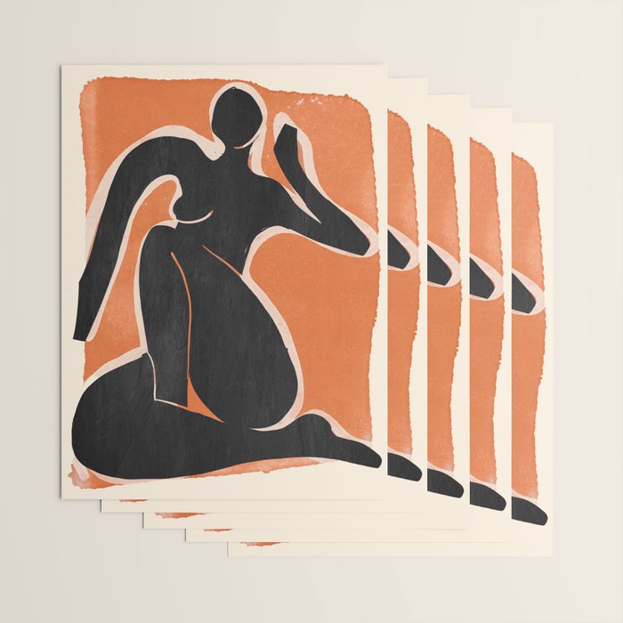 Abstract Art Female Figure 26 Wrapping Paper Gallery Image 3