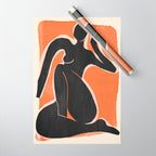 Abstract Art Female Figure 26 Wrapping Paper Gallery Image 1