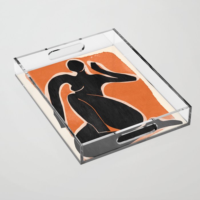 Abstract Art Female Figure 26 Acrylic Tray Gallery Image 1