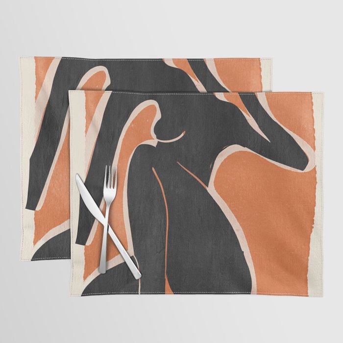 Abstract Art Female Figure 26 Placemat Gallery Image 1