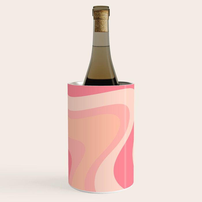Blush Dream - Retro Pink Abstract Wine Chiller Gallery Image 2