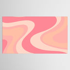Blush Dream - Retro Pink Abstract Tablecloth Gallery Image 2