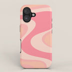 Blush Dream - Retro Pink Abstract iPhone Case Gallery Image 1