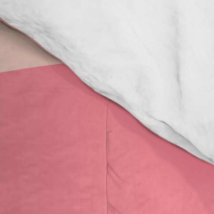 Blush Dream - Retro Pink Abstract Comforter Gallery Image 4