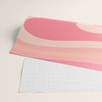 Blush Dream - Retro Pink Abstract Wrapping Paper Gallery Image 2