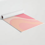 Blush Dream - Retro Pink Abstract Yoga Mat Gallery Image 2