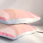Blush Dream - Retro Pink Abstract Pillow Sham Gallery Image 3